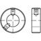 DIN705/914 Stelring met stelschroef met kegelpunt en binnenzeskant Staal